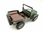 Vintage Ites Military Jeep Pressed Steel Toy Friction Motor Works