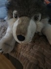 Wild Republic Timber Wolf Jumbo Large Plush 30  Stuffed Animal Realistic Pillow