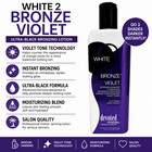 Devoted Creations White 2 Bronze Violet Black Bronzer Tanning Bed Lotion Indoor