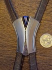 Southwestern Style Very Custom Design Bolo Tie Sterling Silver And Lapis