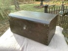 Antique Civil War Era   Wood Document Trunk Box Pawtucket Ri New England