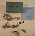 Vintage Singer Sewing Machine Attachments Lot 8 Original Box   Instruction Book