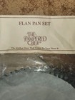 Pampered Chef Flan Pan Set Of 2 Tin Steel 10  Flan tart quiche recipes Included