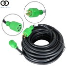 30 Amp 10 100ft Generator Rv Extension Power Cord L14-30p r 4 Prong Twist Lock