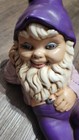 Vintage Artist Hand Painted Ceramic Garden Gnome Fairy Elf Forest Dwarfish