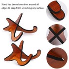 Ohlove Violin Ukulele Stand  Portable Wooden Stand For Mandolins  Banjo Brown 