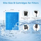 Qwakay Aquarium Filter Replacement Cartridge - 10 Pack Rite Size B Fish Tank