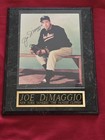 Joe Dimaggio Autographed 8x10 Picture On A 12x15 Plaque Yankee Clipper With Coa
