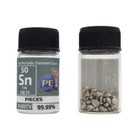 Tin Metal Pieces 20 Grams 99 99  Element Sample In Peguys Element Bottle