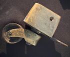 Vintage Set Of 6 Square  tapered  Top Solid Brass Swivel Casters - Very Smooth