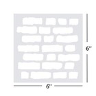 Rough Brick Stencil Template - Mixed Media Stencil Reusable For Diy Crafts  Wall