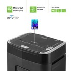 Aurora Professional Grade 150-sheet Auto Feed Micro-cut Paper   Card Shredder