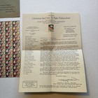Vintage 1936 American Lung Association Christmas Seals  Full Sheet W  Letter