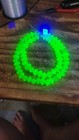 African Trade Beads Vintage Old Glass Czech Bohemian Yellow Vaseline Glass