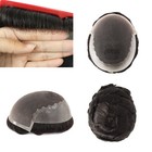 Toupee For Men Human Hairall Lace Replecement System Gent Thin Skin Hairpiece Q6