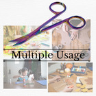 Micro Curved Embroidery Scissors 4 5  Stainless Steel Used By Dressmakers Multi