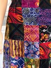 Vintage 1970s Hippie Patchwork Quilt Maxi Skirt With Matching Bag
