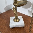 Vintage Brass Balance Scale Of Justice Eagle Marble Base