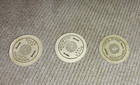 Vintage 3 Oklahoma Sales Tax Paper Tokens For Old Age Assistance 40s Estate