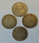 Four Canada 25 Cents Silver Coins   George Vi  Edward Vii   George V