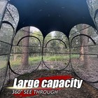Hunting Blind 1-3 Person See Through Quick Set Pop Up Ground Blinds For Deer    