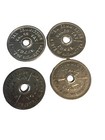 4 Vintage State Of Washington Tax Commission Purchases Sales Tax Tokens One1935