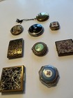 Vintage Powder  Makeup Compacts Set Of 9