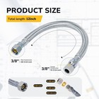 12   1 Ft  Faucet Supply Line Extension 3 8  Comp X 3 8  Comp  Braided Stainless