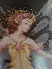 Heirloom Quality Framed Adia Mirabelia Counted Cross Stitch Fairy Rare Beauty