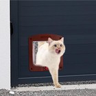 4 Way Pet Door Cat Puppy Dog Magnetic Lock Lockable Safe Flap Door