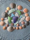 Genuine Surf-tumbled Sea Glass And Sea Shells Beautiful Obx Beach Lot        