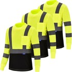 Safety T Shirt Reflective High Visibility Hi Vis Long Sleeve T Shirt Xs-6xl