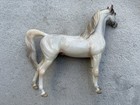Rare Breyer Peter Stone Horse    r Khasper    Glossy Max Sabino Grey Arabian Glossy