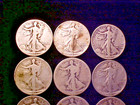 10 Pc 1 2 Roll Walking Liberty 90  Silver Half Dollars Mixed Best Deal On Ebay