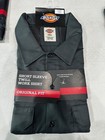 New Men s Dickies Short Sleeve Twill Work Shirt Original Fit 1574 Charcoal 3xl