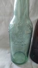 2 Antique Anheuser Busch Beer Bottles Aqua   Amber   One Baltimore