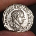 Snake Goddess Denarius 218ad Ancient Roman Empire Silver Coin Elagabalus Ch Vf