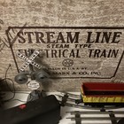 Vintage 1950   smarx Marlines  Stream Line Steam Type Electrical Train Set As Is