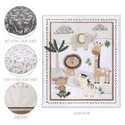 Safari Serenity 4 Piece Organic Cotton Unisex Baby Crib Bedding Set Peanutshell