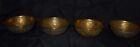 5  Antique Qatar Bowls Persian Islamic Ottoman Hand Chased Gilt Copper Brass  4 