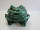 Vintage Arnels Dark Green Large Ceramic Pottery Garden Decor Frog   Toad Arnel s