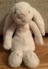Lot 2 Jellycat Small Plush-bashful Bunny Plush White cream  Puppy Cream white