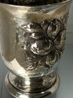 German 800 Silver Repousse Floral Decorated  Wine Tumbler - 135 Grams