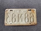 Rare Nice 1949 Ontario Canada License Plate All Original Paint Hard To Find