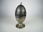 Vintage Silver Plated Etrog Box Judaica Hebrew Sukkot 7 Inch