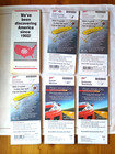 Lot Of 6 Aaa Paper Road Maps Foldout Glovebox - Usa - Ephemera Travel