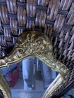 Vintage Rococo Style Paper-mache    Gold Painted Mirror