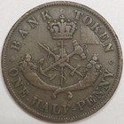 1852 Bank Of Upper Canada One Half Penny Token  lot 1 
