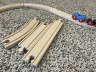 Vintage Brio 33125 Wooden Wood Train Set Complete W orig  Box Plus Extras