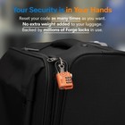Tsa Approved Cable Luggage Locks  Re-settable Combination With Orange 4 Pack